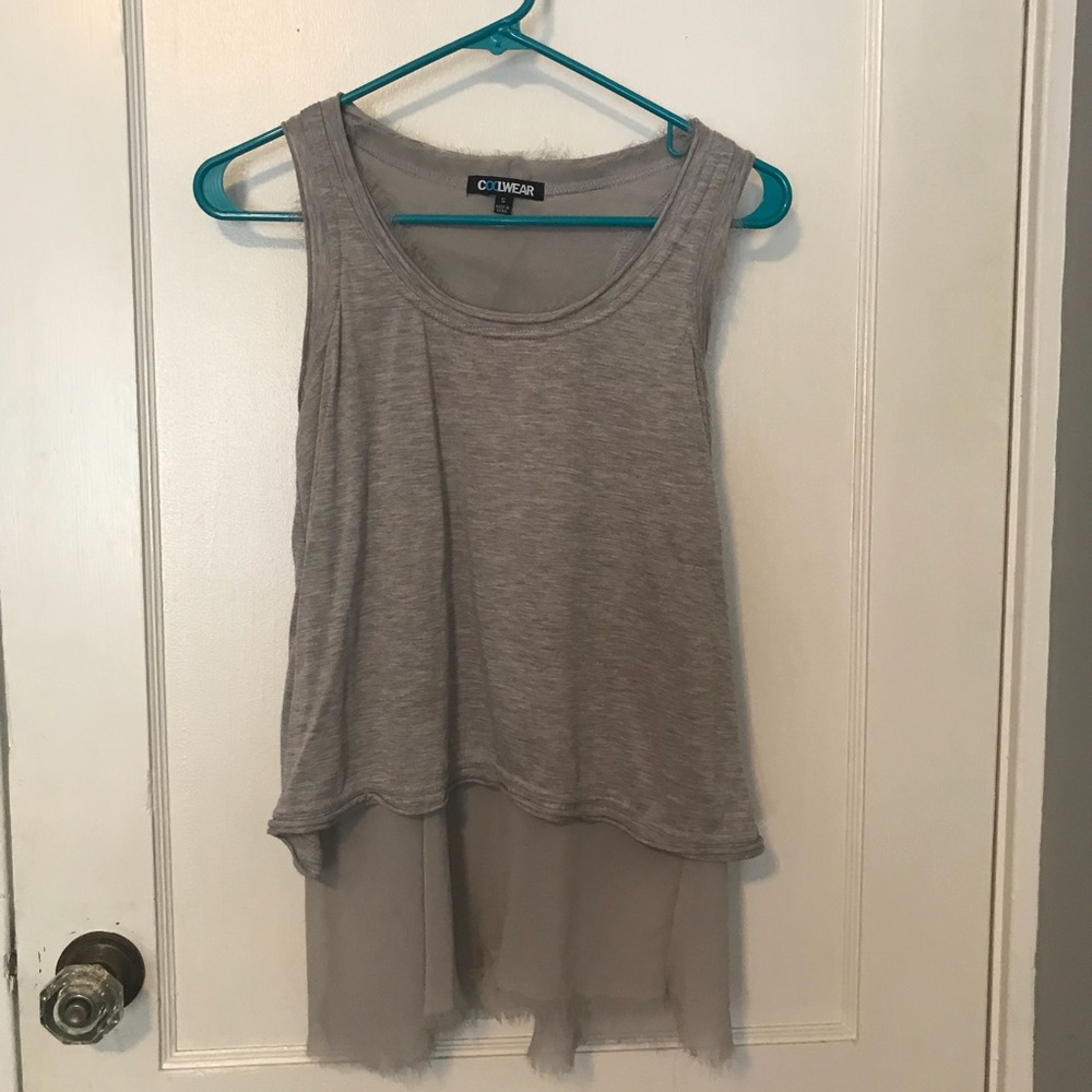 Grey sheer tunic